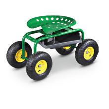 Carrinho de jardim, carrinho de ferramentas com quatro rodas